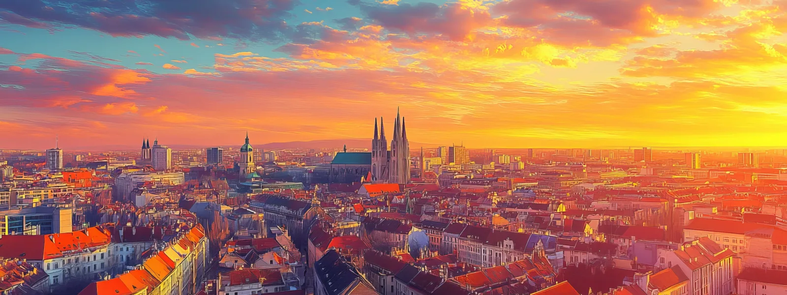 Landschaft in Zagreb und Umgebung