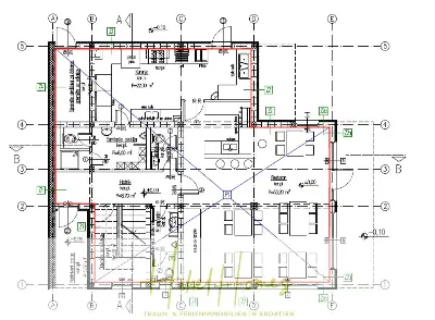 340m² Villa mit Pool auf der Insel Ciovo - vollständig möbiliert - auch Boutiquehotel möglich — Bild 25