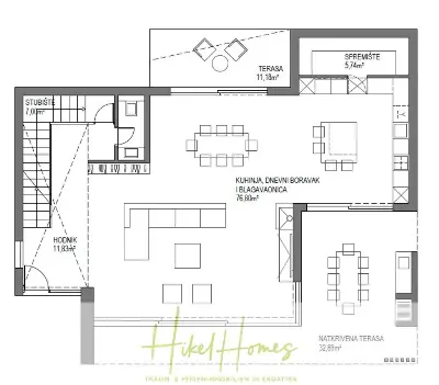 Meerblick - Schlüsselfertige Villa Princeza in Seget Vranijca - modernste Technik - 3-4 SZ — Bild 9