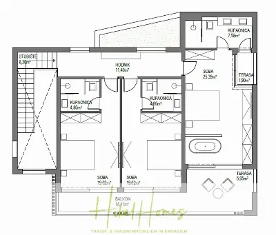 Meerblick - Schlüsselfertige Villa Princeza in Seget Vranijca - modernste Technik - 3-4 SZ — Bild 10