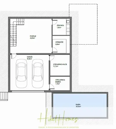 Meerblick - Schlüsselfertige Villa Princ in Seget Vranijca - modernste Technik - 3 SZ — Bild 17