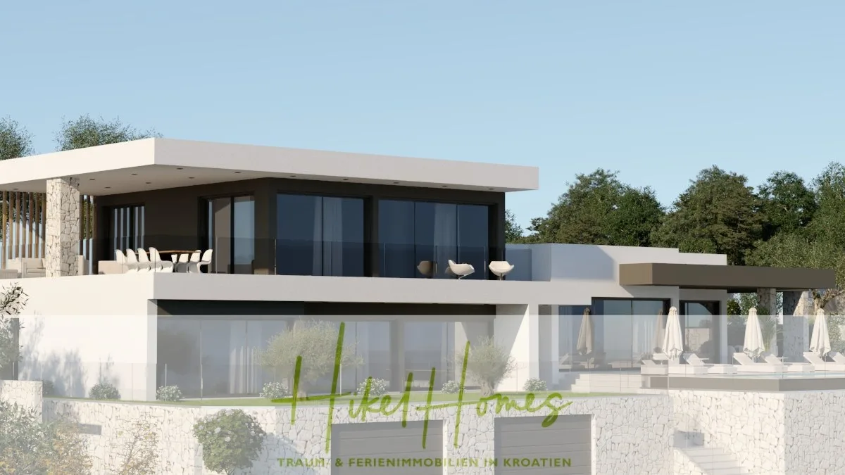 Majestätische Villa Kraljica mit Gästehaus: 610m² Luxuswohnfläche mit atemberaubendem Meerblick — Bild 3