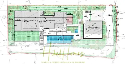 Majestätische Villa Kraljica mit Gästehaus: 610m² Luxuswohnfläche mit atemberaubendem Meerblick — Bild 11