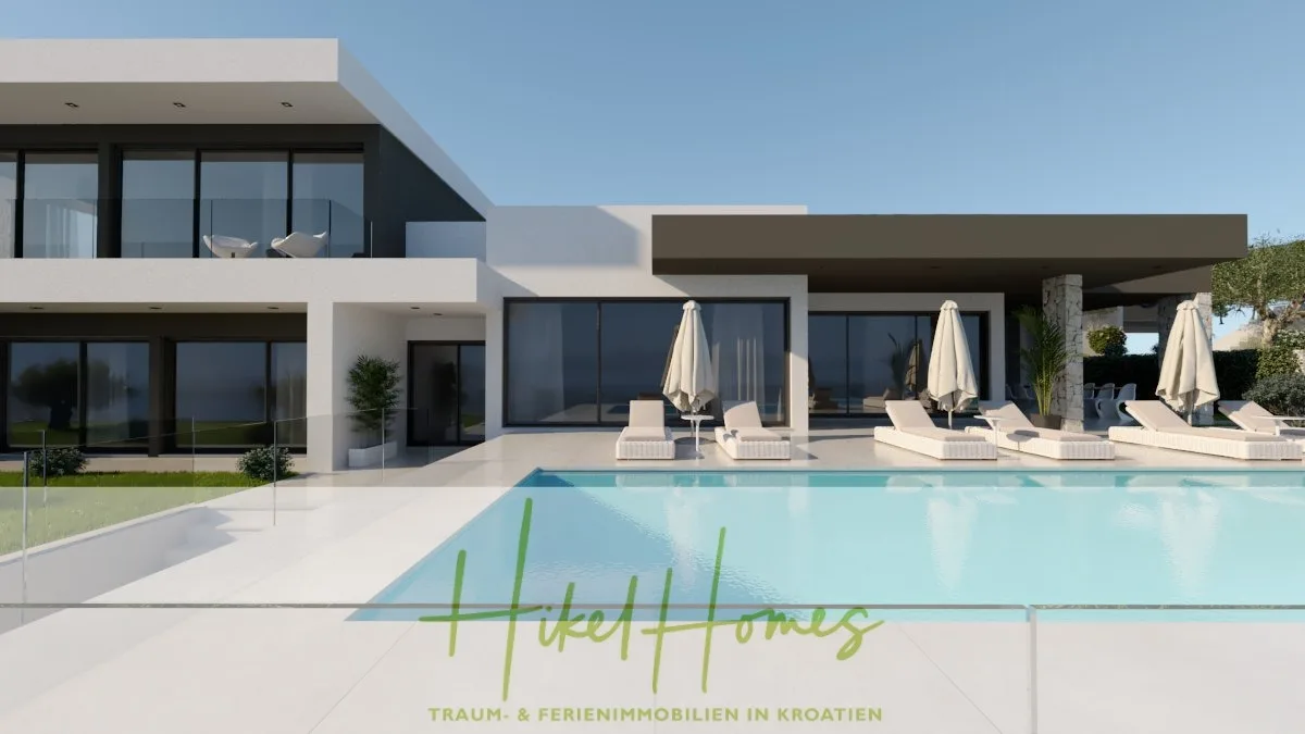 Majestätische Villa Kraljica mit Gästehaus: 610m² Luxuswohnfläche mit atemberaubendem Meerblick — Bild 2
