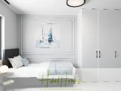 Meerblick 67m² Neubauwohnung mit 2 Schlafzimmer, Balkon und Südausrichtung — Bild 9