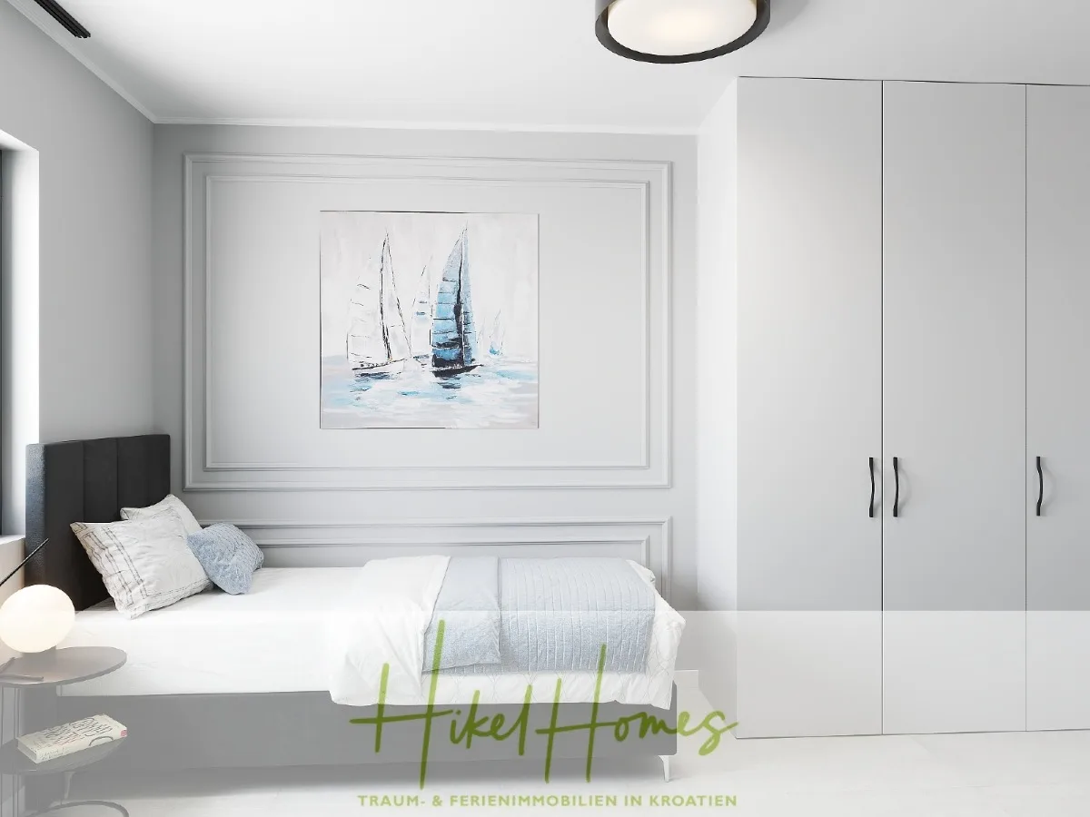 Meerblick 76m² Neubauwohnung mit 2 Schlafzimmer, Balkon und Südausrichtung — Bild 3