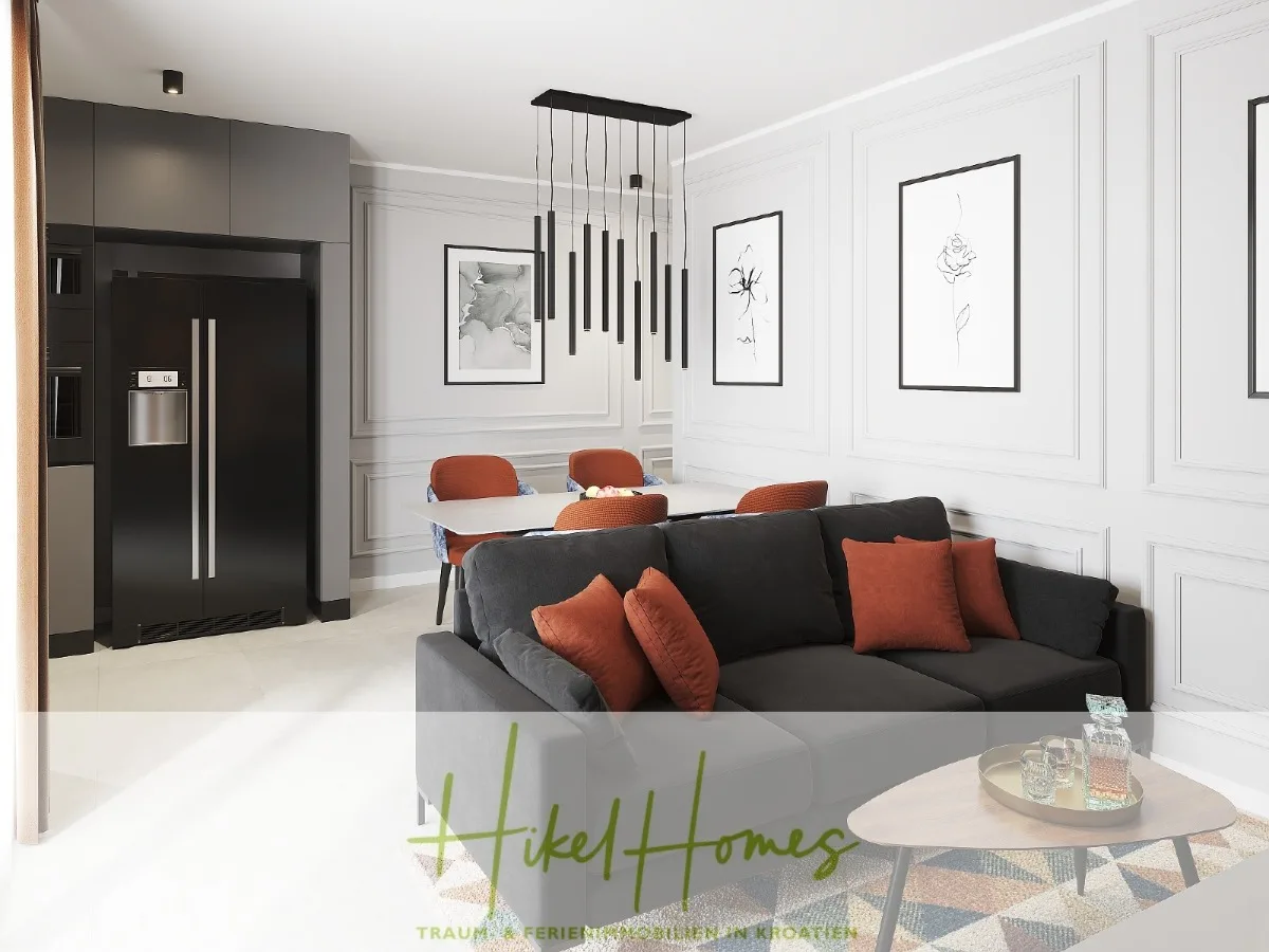 Meerblick 76m² Neubauwohnung mit 2 Schlafzimmer, Balkon und Südausrichtung — Bild 1