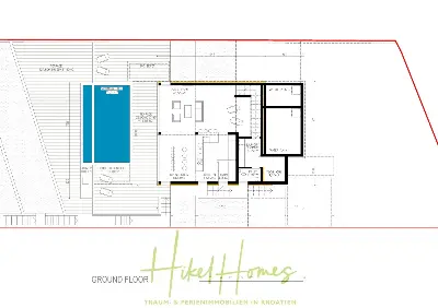 Luxus Villa Sunce / gegenüber Marina Frapa / Meerblick + direkter Meerzugang, Pool, mit 391m² WFL — Bild 24