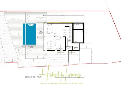 Luxus Villa Zlato - sehr ruhige Wohngegend - eigener Meerzugang, Boje, Pool, Lift und 391m² WFL — Bild 18