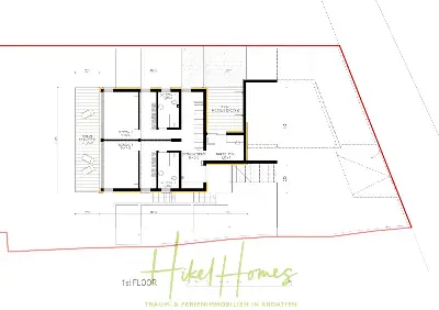 Luxus Villa Zlato - sehr ruhige Wohngegend - eigener Meerzugang, Boje, Pool, Lift und 391m² WFL — Bild 19