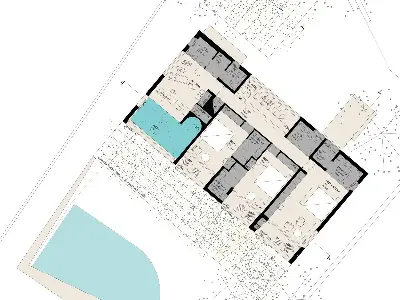 Prämiertes Architekturprojekt - Meerblick Luxus auf 490m² auf 1800m² Grund mit 2 Pools, Bar, Lounge — Bild 23