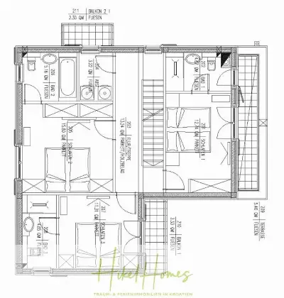 Villa im Mittelmeerstil mit 3 SZ, Pool, Dachterrasse mit Meerblick (7) — Bild 15