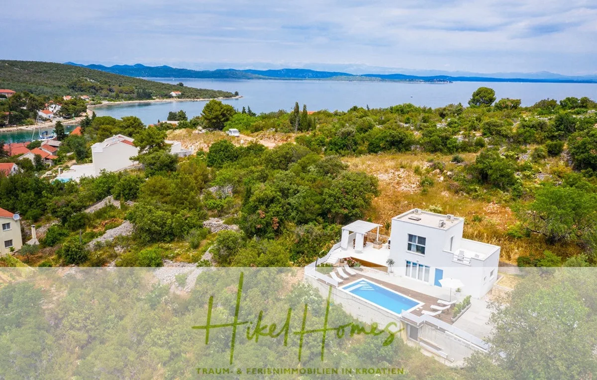 2 Meerblick Villen + freies Grundstück ideal zur Vermietungauf der Insel Dugi Otok jeweils mit Pool