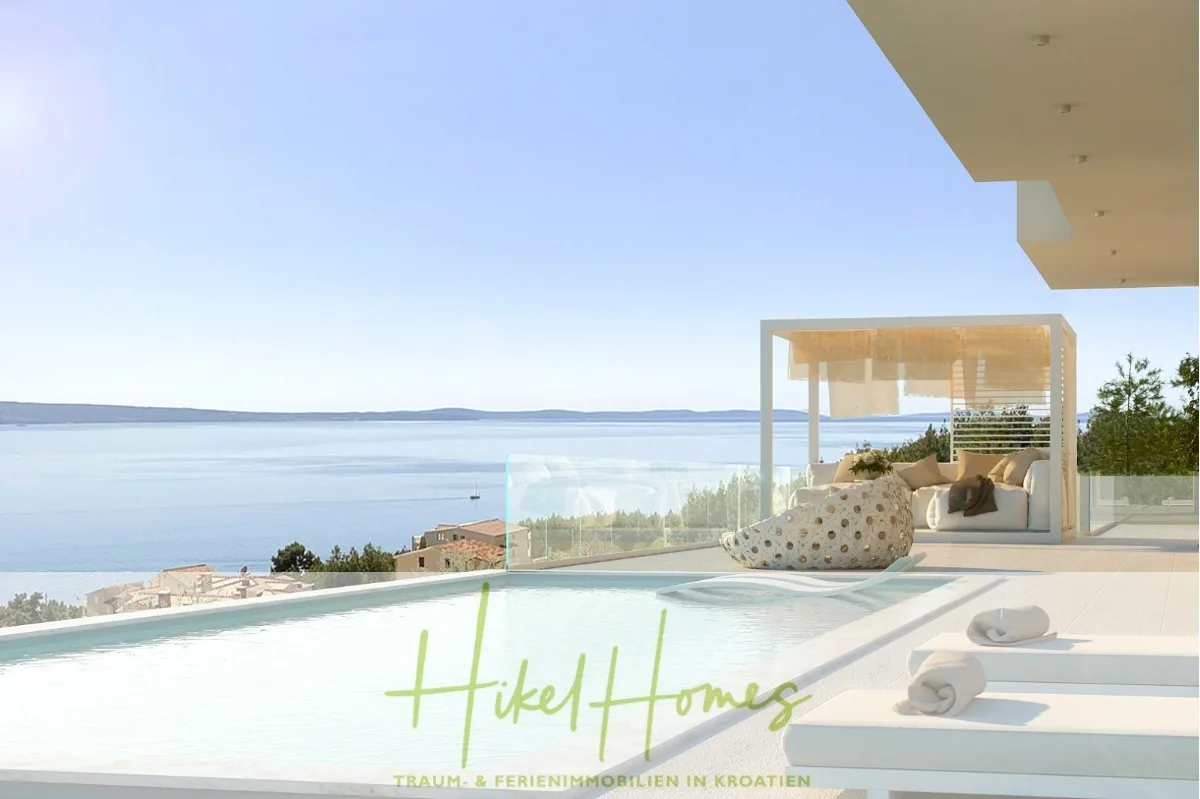 Extraklasse Meerblick Villa Three-Of-Three / Pool, 4 SZ, Lift, Konoba, Fitness, ... — Bild 1