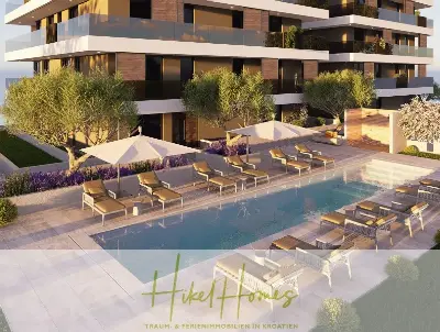 1. Reihe hochwertige Neubau-Meerblick Wohnung mit 2 SZ, Terrasse und Gemeinschaftspool — Bild 9