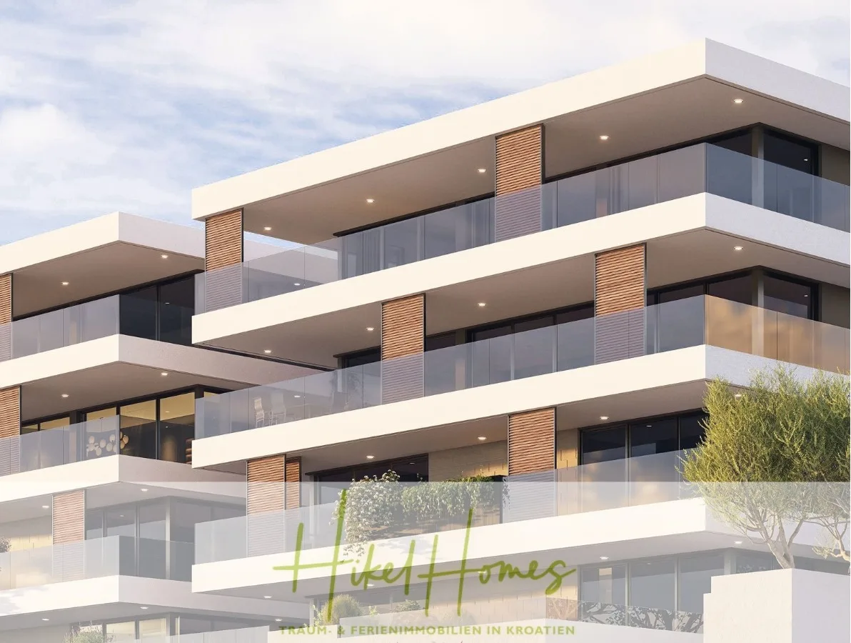 1. Reihe Luxus Neubau Penthouse - Meerblick mit 3 SZ, riesige Terrasse und Gemeinschaftspool (S6B) — Bild 1