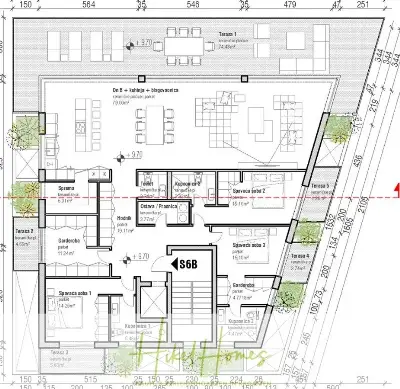 1. Reihe Luxus Neubau Penthouse - Meerblick mit 3 SZ, riesige Terrasse und Gemeinschaftspool (S6B) — Bild 11