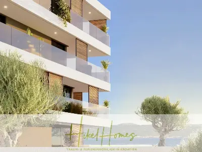 1. Reihe Luxus Neubau Penthouse - Meerblick mit 3 SZ, riesige Terrasse und Gemeinschaftspool (S6B) — Bild 6