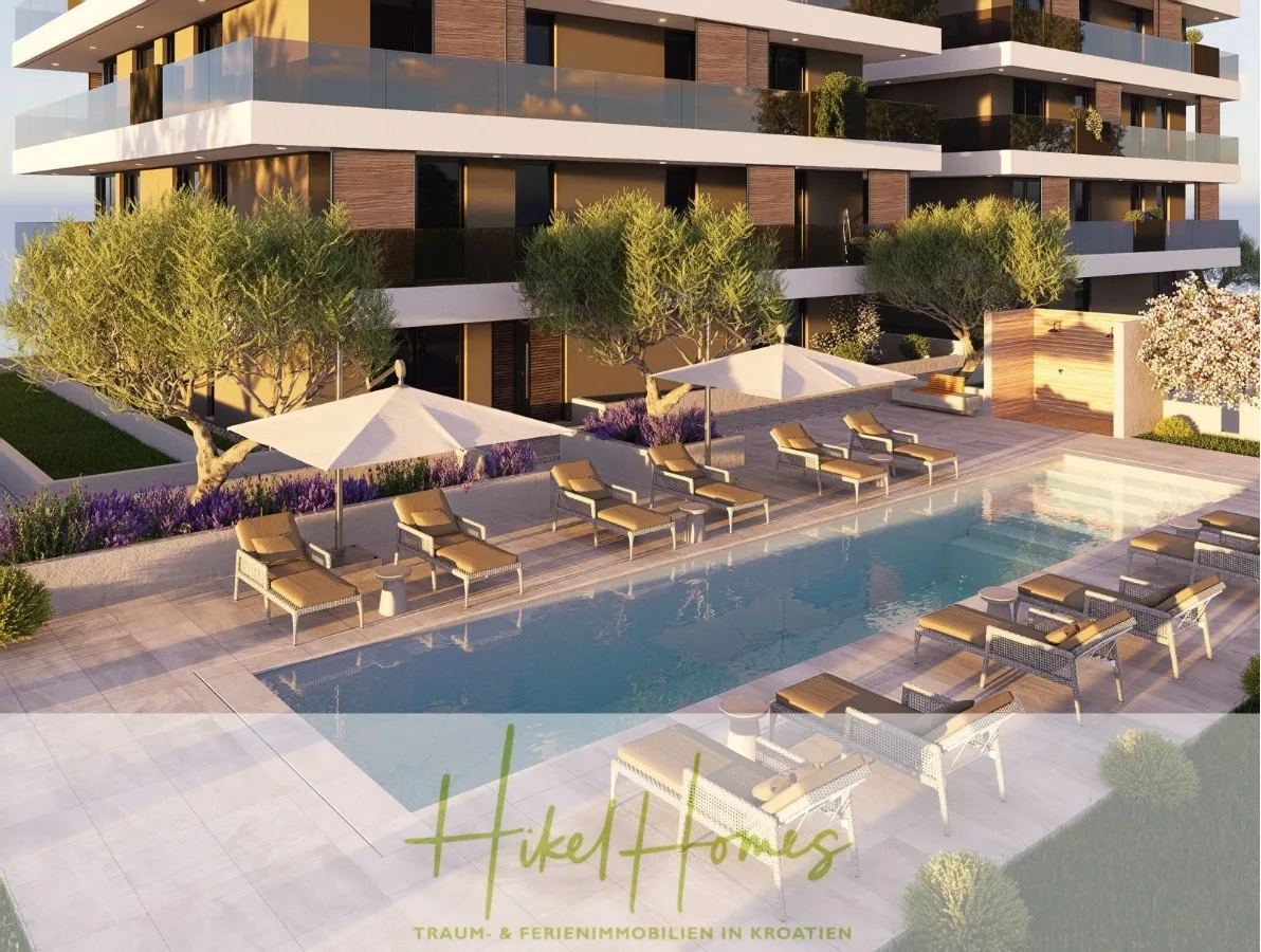 1. Reihe Luxus Neubau Penthouse - Meerblick mit 3 SZ, riesige Terrasse und Gemeinschaftspool (S6A) — Bild 3