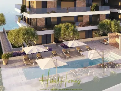 1. Reihe Luxus Neubau Penthouse - Meerblick mit 3 SZ, riesige Terrasse und Gemeinschaftspool (S6A) — Bild 7