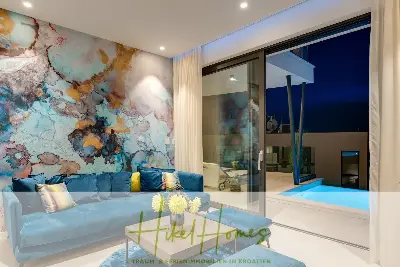 Direkt einziehen Meerblick Villa NATALIA mit Infinity Pool, 3 SZ, Sommerküche, ... — Bild 17