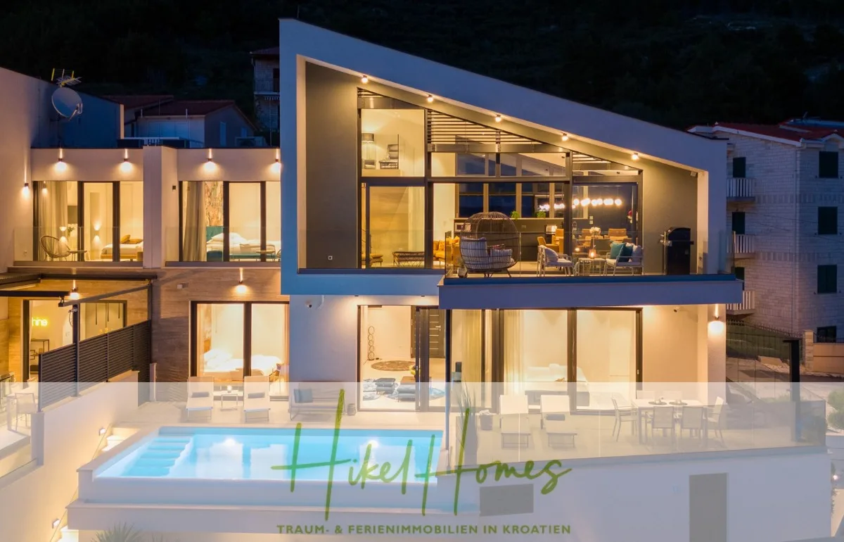 Direkt einziehen Meerblick Villa NATALIA mit Infinity Pool, 3 SZ, Sommerküche, ... — Bild 1