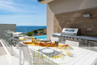 Sofort einziehen! Meerblick Villa CECILIE Infinity Pool, 3 SZ, Sommerküche, Videoraum mit PS5, .... — Bild 8