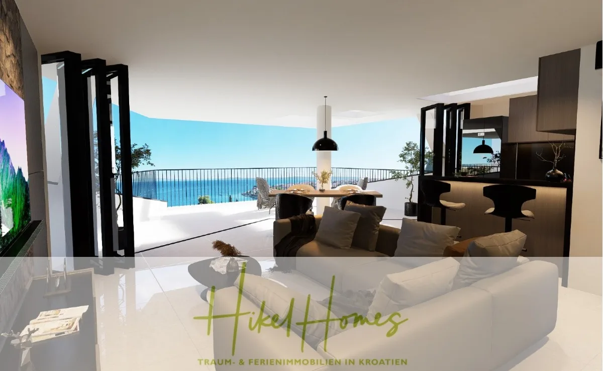 Meerblick Penthouse mit außergewöhnlicher Architektur 104m² mit 2 SZ, Terrasse und Südausrichtung — Bild 5