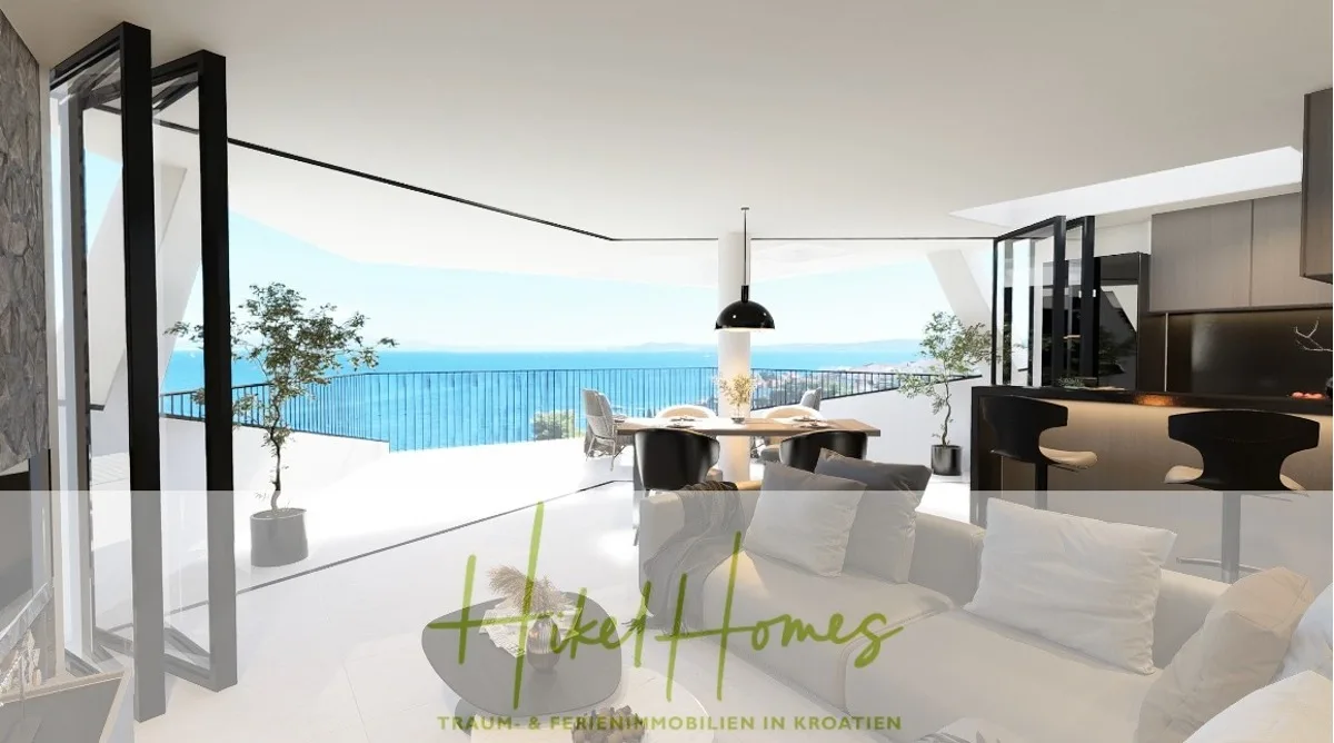Meerblick Penthouse mit außergewöhnlicher Architektur 104m² mit 2 SZ, Terrasse und Südausrichtung — Bild 4