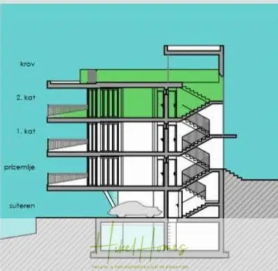 Meerblick Penthouse mit außergewöhnlicher Architektur 104m² mit 2 SZ, Terrasse und Südausrichtung — Bild 16