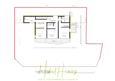 Villa Danjela - 246m² WFL in 2. Reihe zum Strand / 3 SZ / 246m² / Inifinity-Pool / Solar / ... — Bild 7