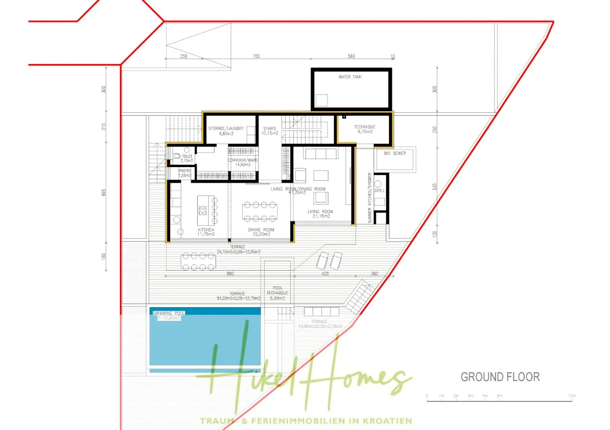 Luxus Villa Bettina - Blick auf Strand, Bucht und Meer / 3 Schlafzimmer / 3 Bäder — Bild 5