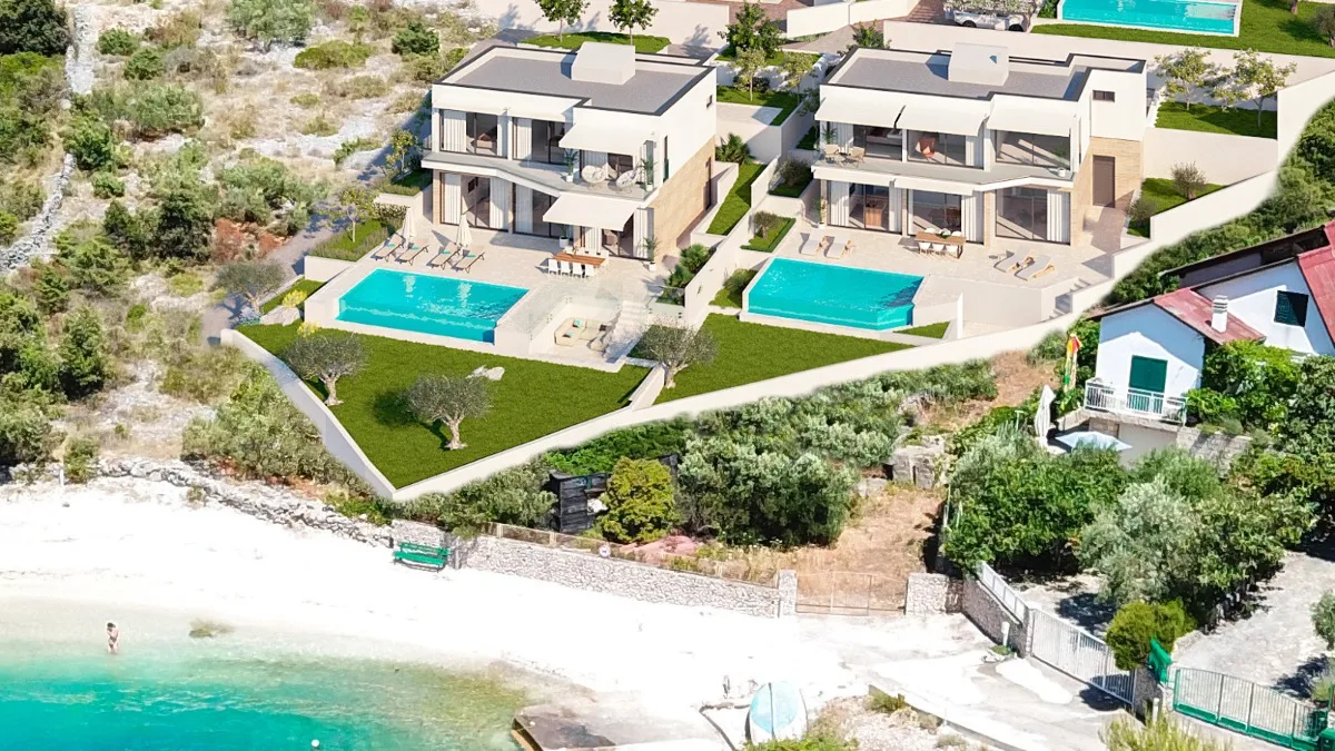 Luxus Villa Bettina - Blick auf Strand, Bucht und Meer / 3 Schlafzimmer / 3 Bäder — Bild 1