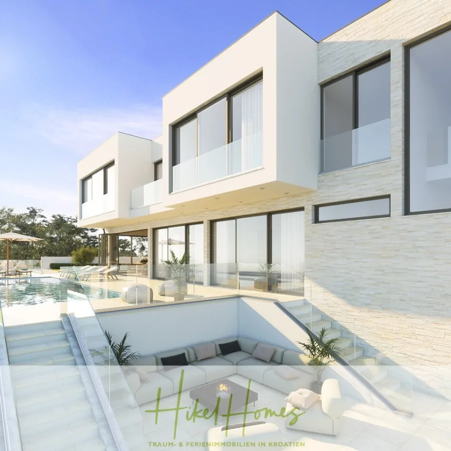 Imposante Meerblick Luxus Villa Isis - Tiefgarage, Aufzug, Wellness, Sauna, Pool, große Sommerküche — Bild 1
