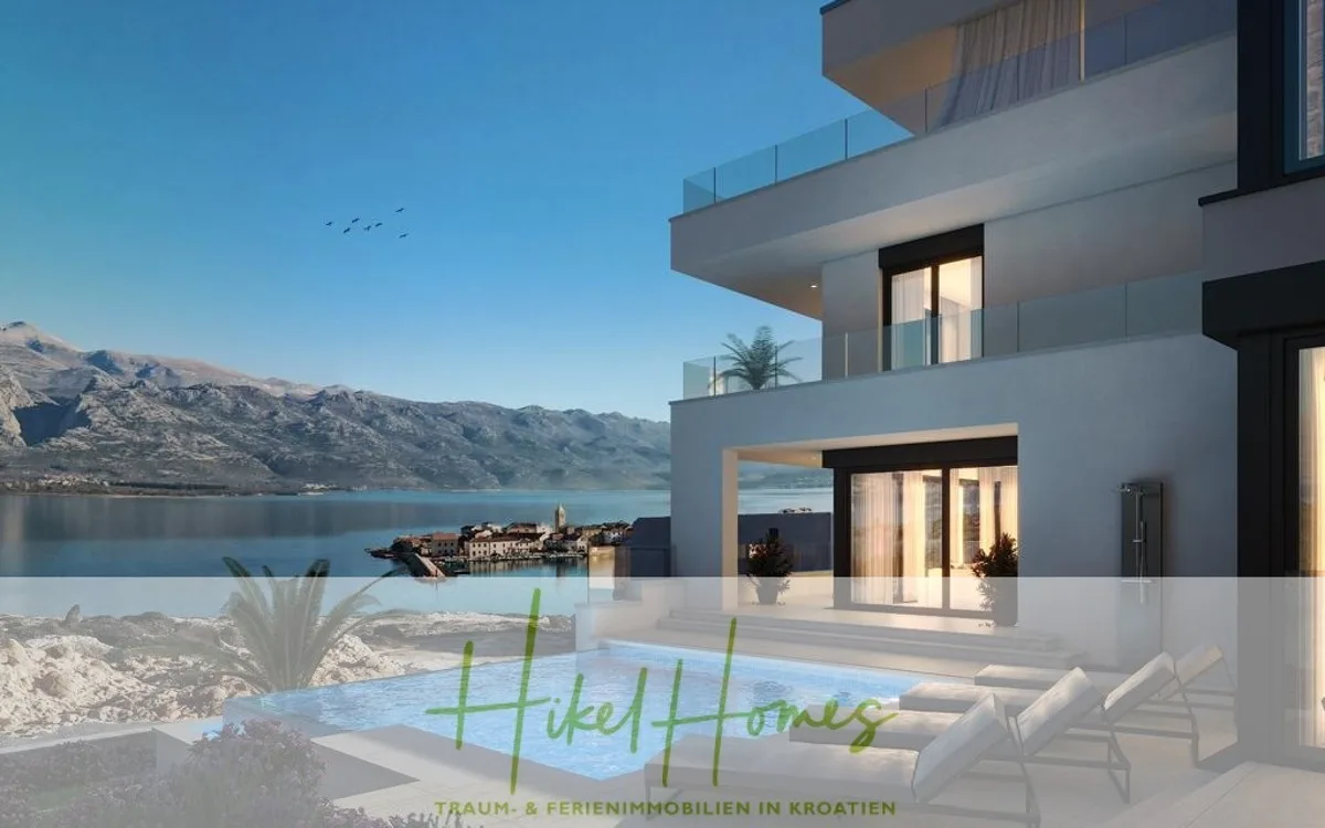 Nahe Zadar - Luxus-Villa in 2. Reihe zum Meer mit 4 SZ, Pool, Sauna, Fitness & Jacuzzi — Bild 4