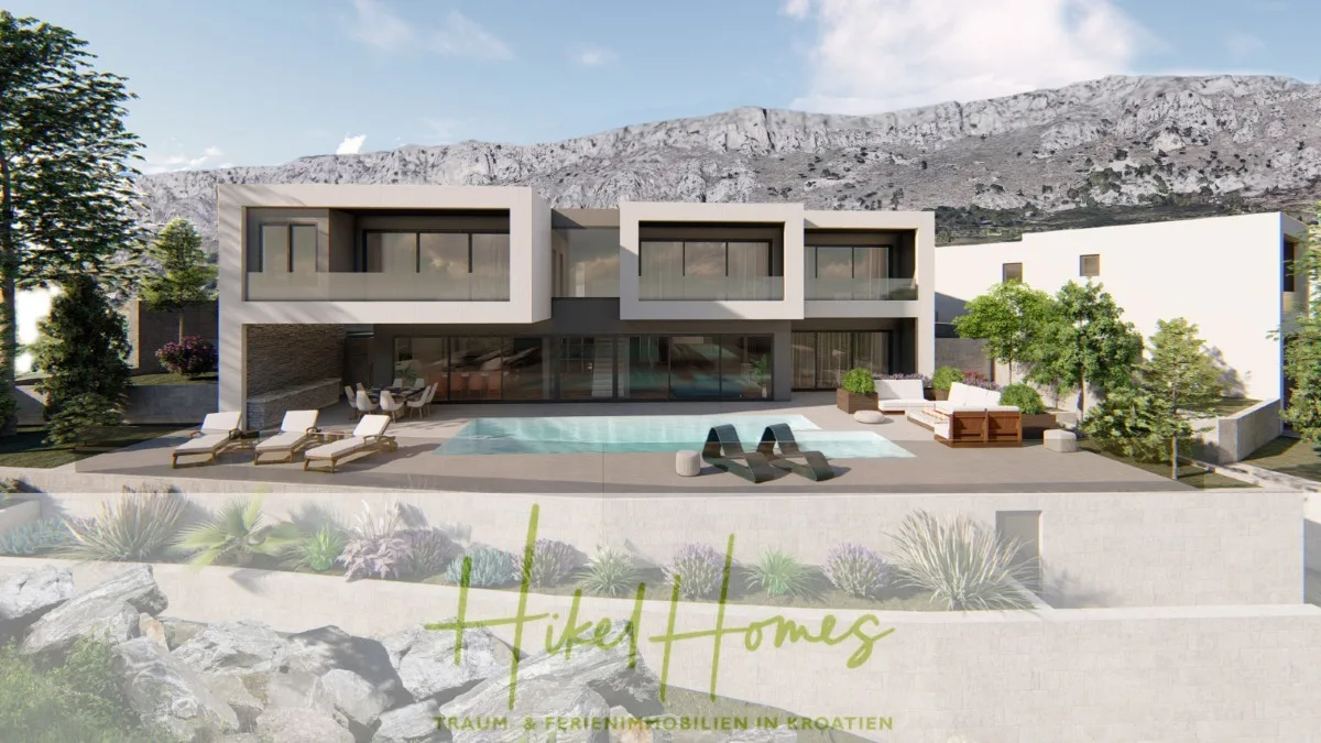 Schlüsselfertige - großzügige Meerblick Villa in ruhiger Lage, 4 SZ, 4 Bäder, Pool, ... — Bild 1