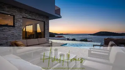 Bezugsfertige Luxus-Meerblick Villa mit 4 SZ, Pool, Sauna, Fitness, Jacuzzi, vollständig möbliert — Bild 25