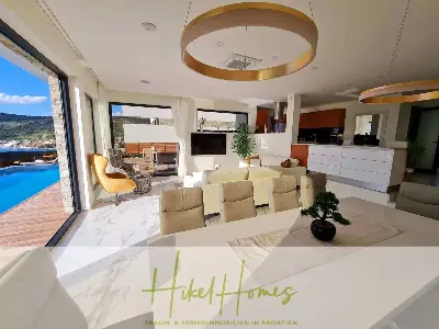 Seeview 2 von 3 | Möbilierte Luxus-Meerblick Villa mit 4 SZ, Pool, Sauna, Fitness, Jacuzzi, — Bild 16