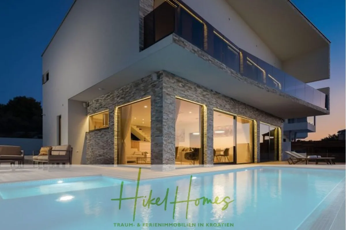 Seeview 2 von 3 | Möbilierte Luxus-Meerblick Villa mit 4 SZ, Pool, Sauna, Fitness, Jacuzzi, — Bild 5